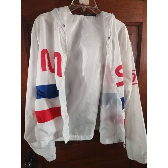 NASA XL Lightweight Zipper Hooded Jacket Windbreaker by Chemistry. No strings - Picture 10 of 11
